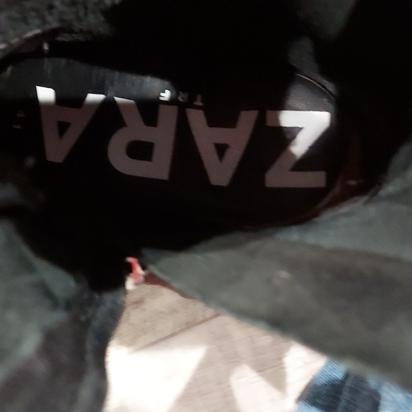 Zara studed boots buckles zippers heels womens 10 black - Picture 8 of 12